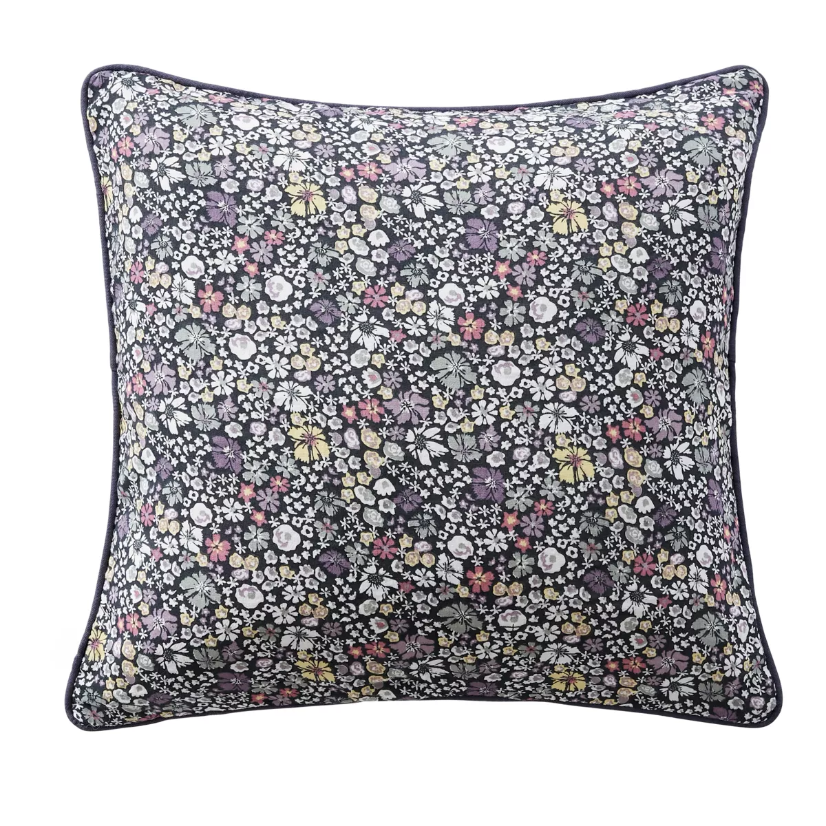 Coussin carré gaze de coton (45 x 45 cm) Elya Violet