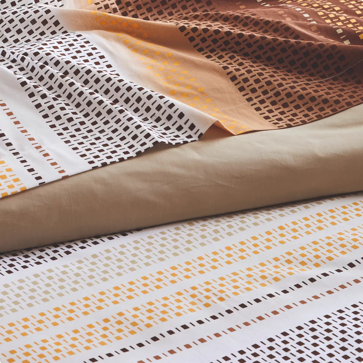 Federa cuscino a rullo cotone (L200 cm) Niagara Marrone Castagna