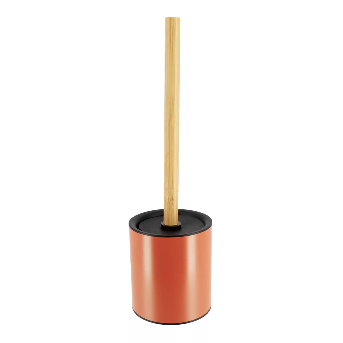 BROSSE WC METAL TIGE BAMBOU - TERRACOTTA/BAMBOU