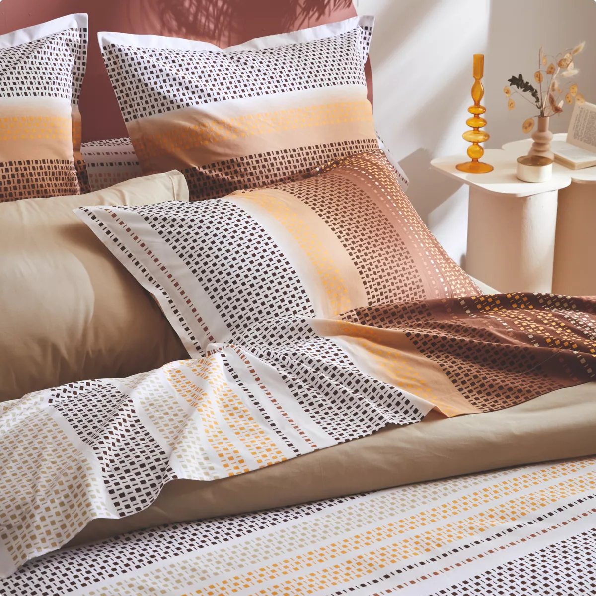 NIAGARA CHATAIGNE HOUSSE DE COUETTE 280X240