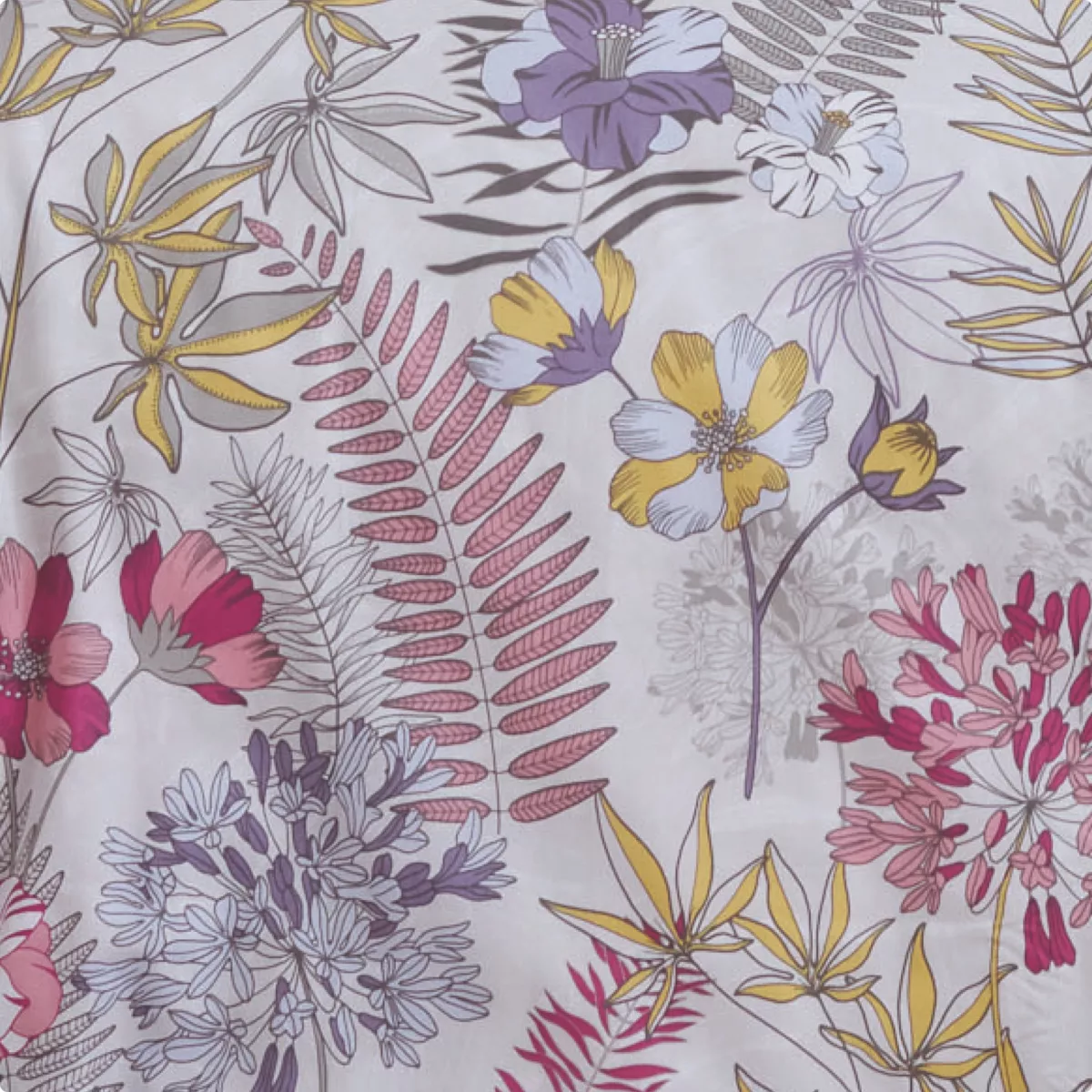 Copripiumino in raso di cotone (200 x 200 cm) Anaïs Multicolore