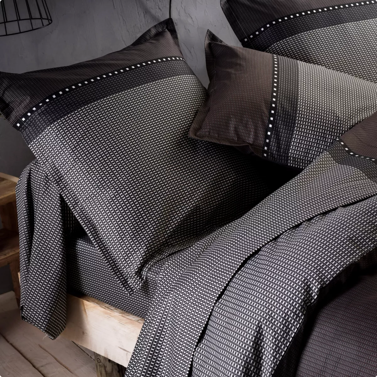 ENZO NOIR HOUSSE DE COUETTE 280X240