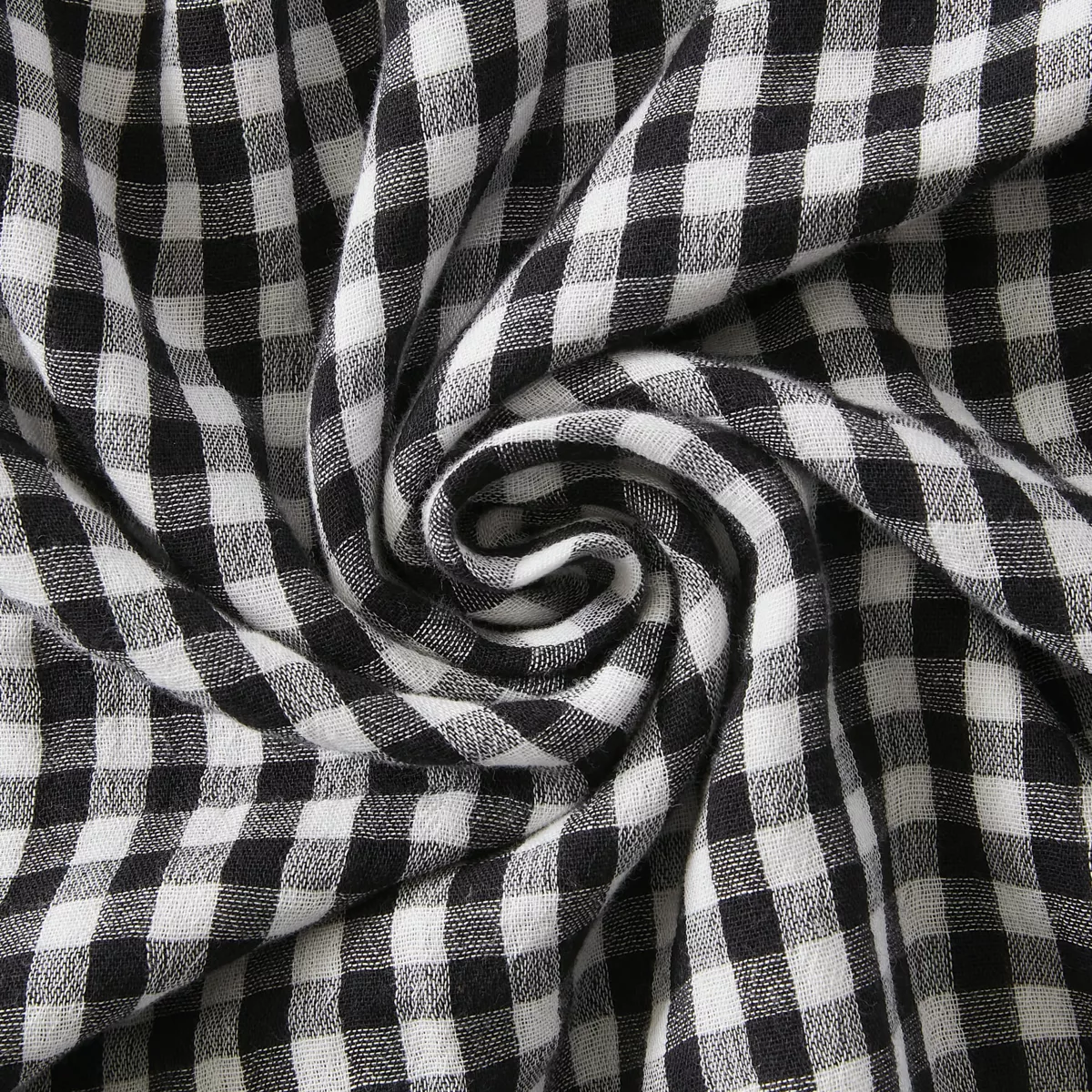 Tovaglia rettangolare in garza di cotone (150 x 350 cm) Vickie Nera