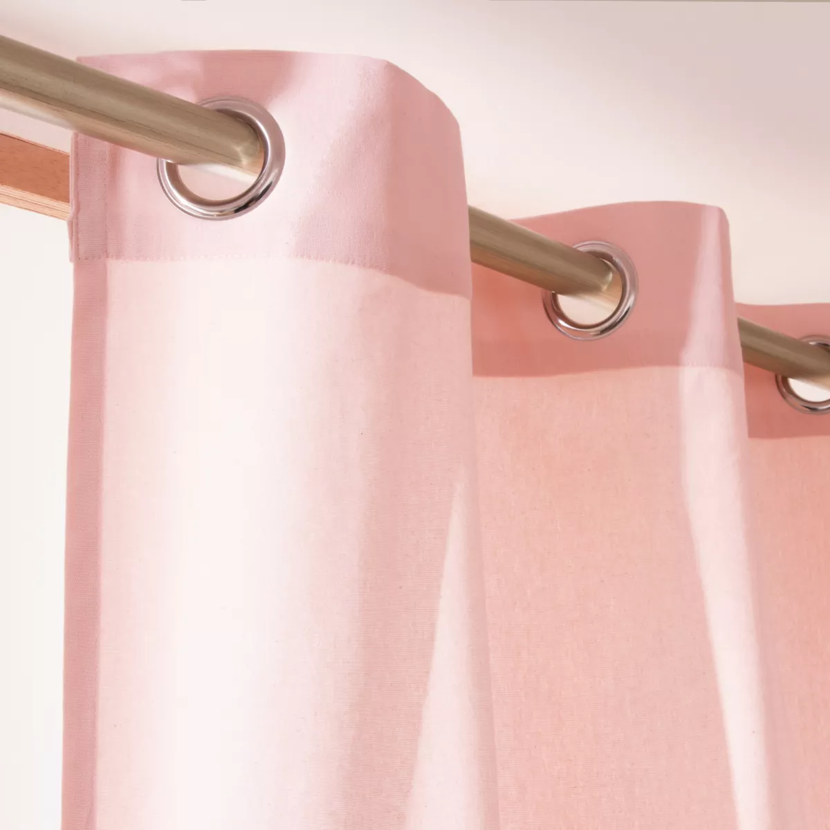 Rideau coton (140 x 260 cm) Pixel Rose pivoine
