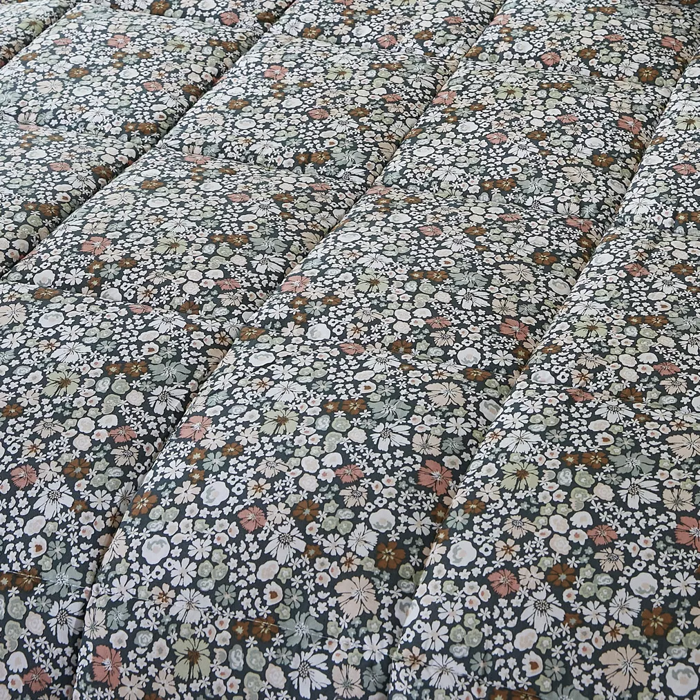 Couette imprimée tempérée (140 x 200 cm) et une taie coton Malia Multicolore