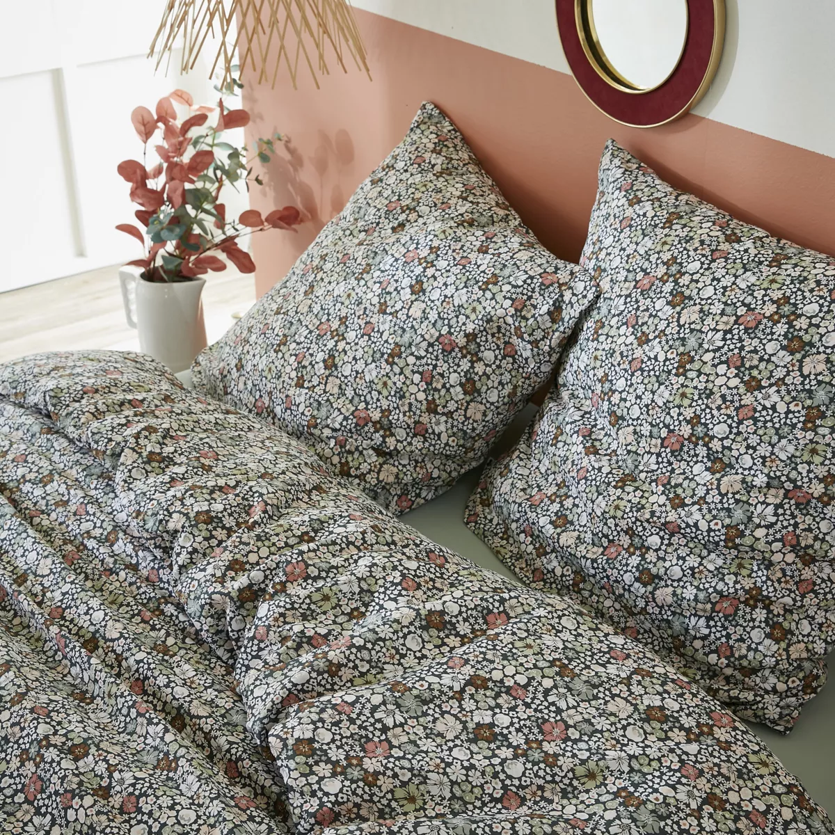 Dekbedovertrek en 2 kussenslopen katoen (240 x 220 cm) Malia Meerkleurig