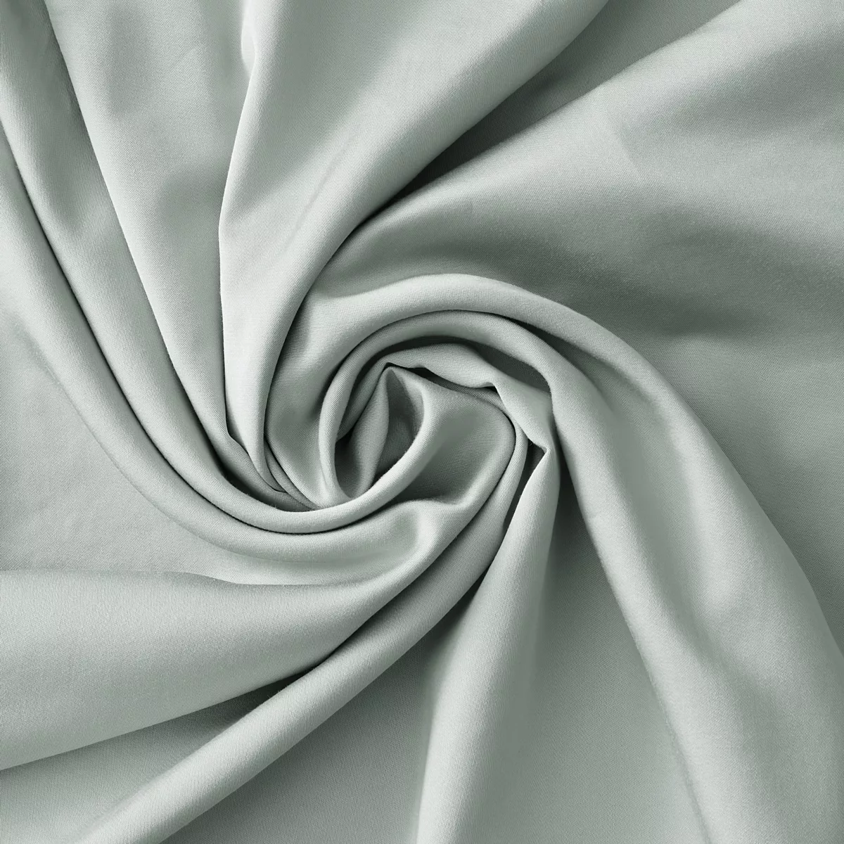 Drap housse satin de bambou (180 x 200 cm) Salomé Vert eucalyptus