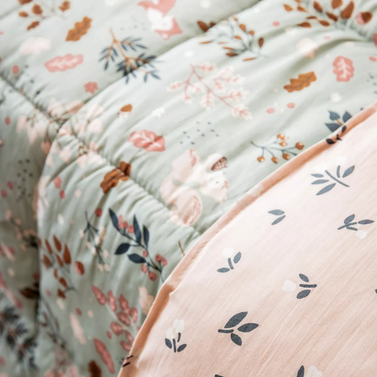 Edredón nórdico estampado para niño y su funda de almohada (140 x 200 cm) Tamia Multicolor