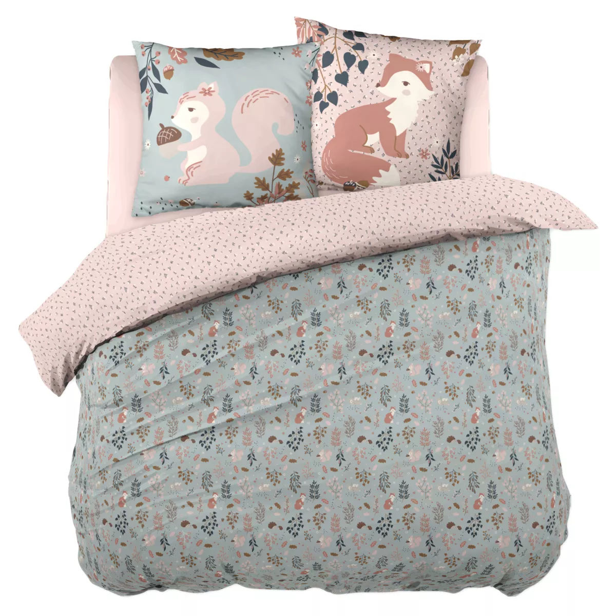 Copripiumino e due federe bambini cotone (240 x 220 cm) Tamia Multicolore