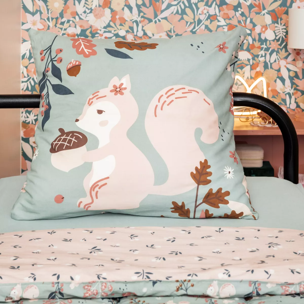 Dekbedovertrek en twee kussenslopen katoen (200 x 200 cm) Tamia Meerkleurig