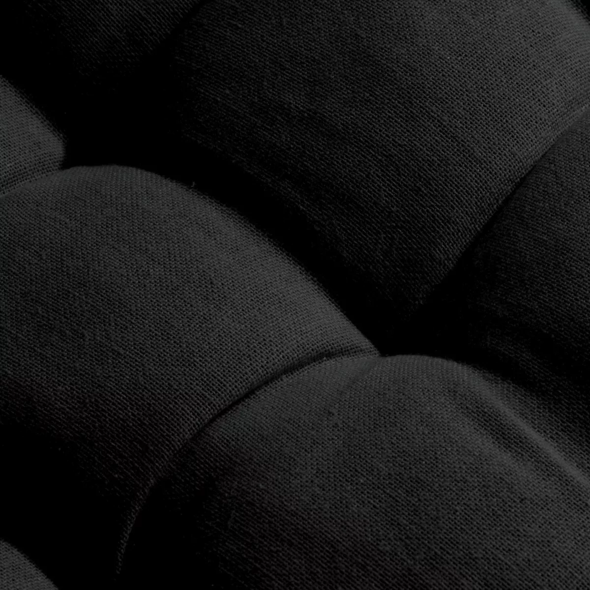 Cuscino rotondo per sedia in cotone (40 cm) Pixel Nero