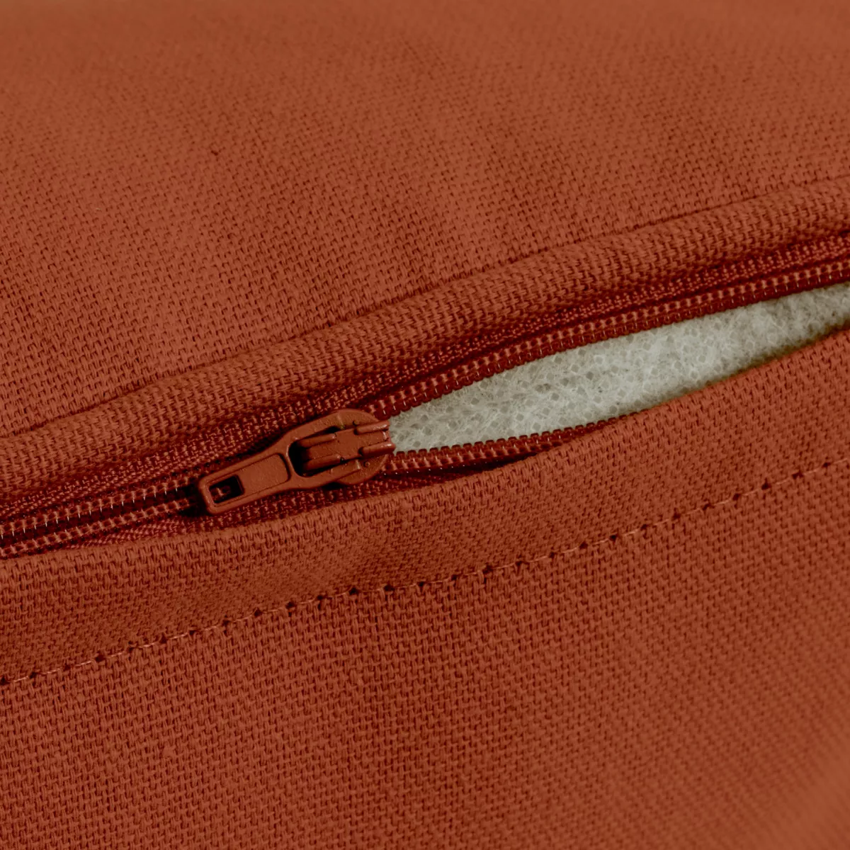 Coussin carré coton (60 x 60 cm) Pixel Terracotta