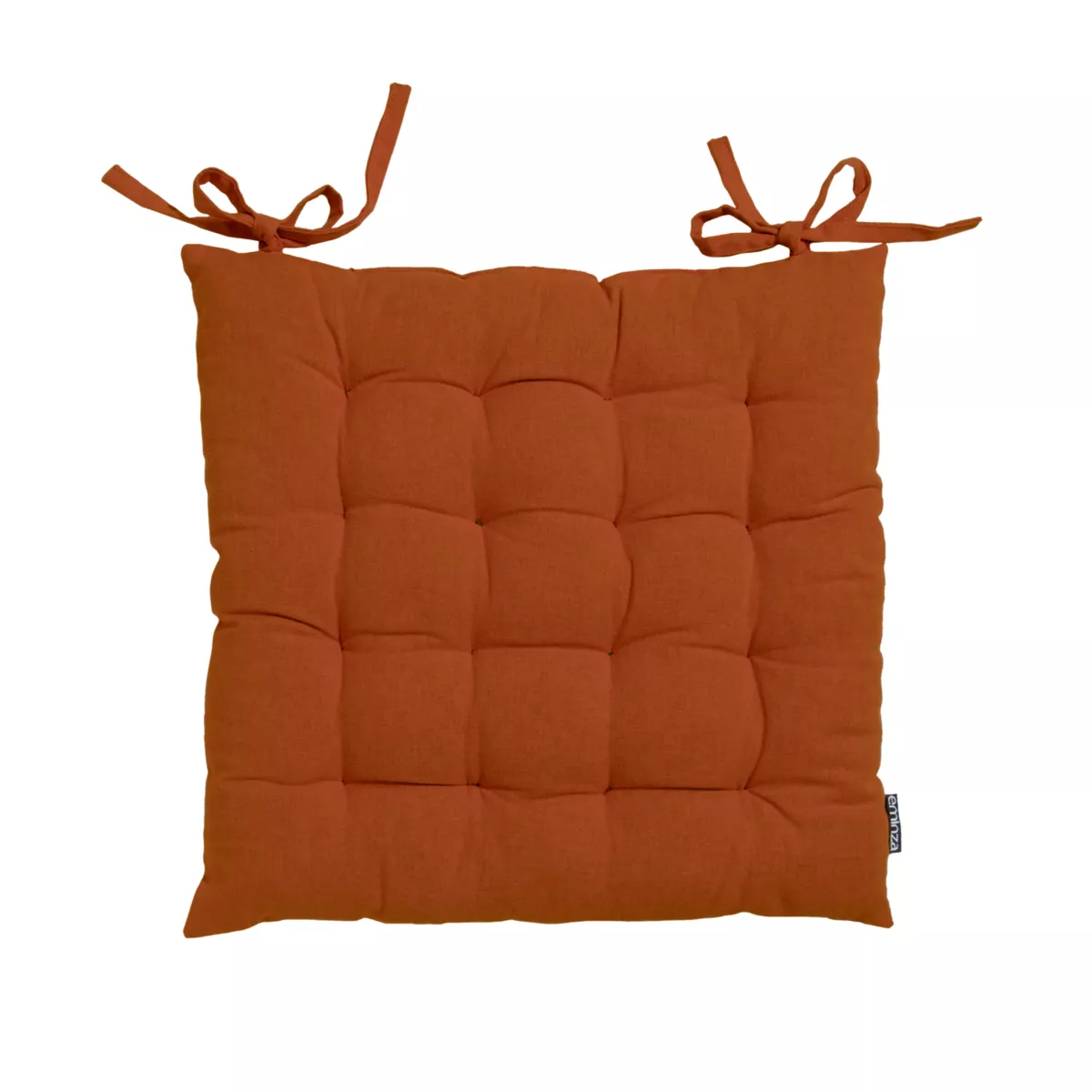 Cojín de silla cuadrado en algodón (40 x 40 cm) Pixel Terracota