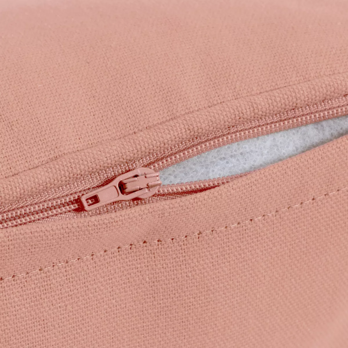 Cuscino quadrato in cotone (60 x 60 cm) Pixel Rosa pesca