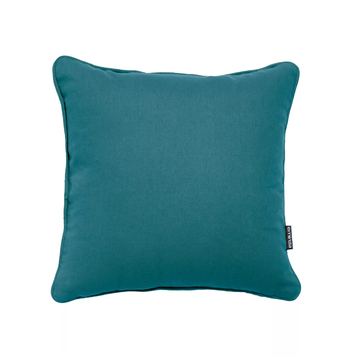 Coussin carré coton (40 x 40 cm) Pixel Bleu canard