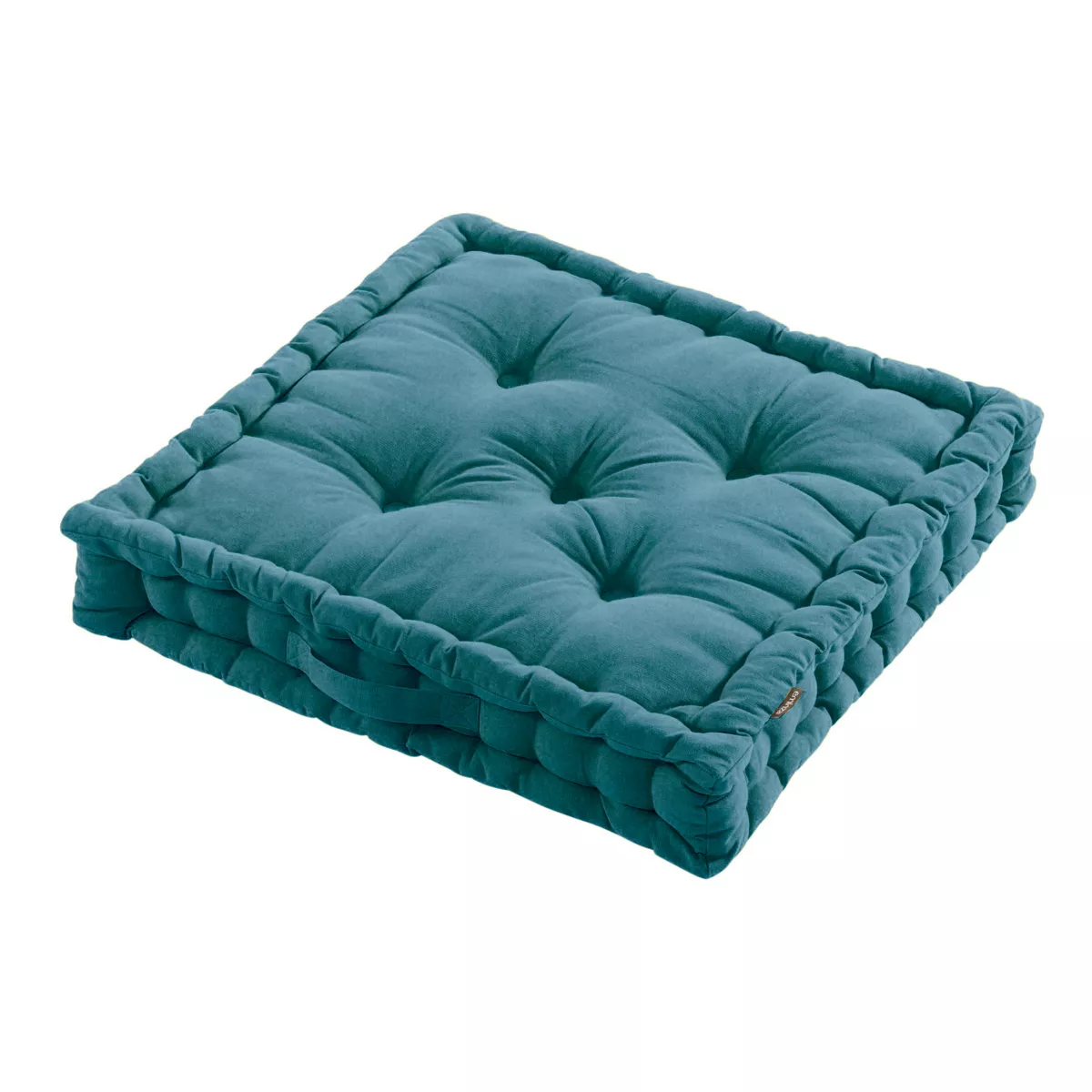 Bodenkissen (60 x H10 cm) Pixel Petrolblau