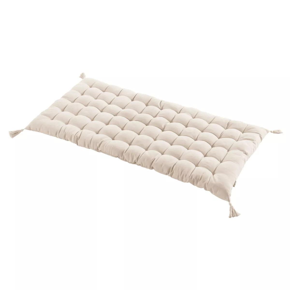 Bomulds gulvmadras (120 x 60 cm) Pixel Beige