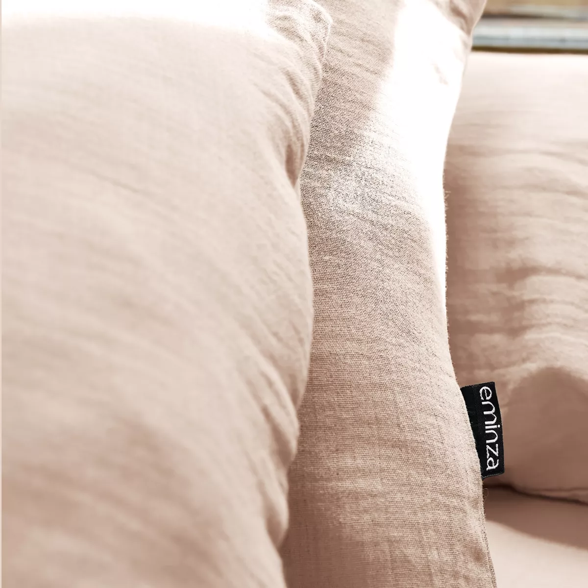 Lenzuolo con angoli di cotone (90 x 200 cm) Gaïa Rosa cipria