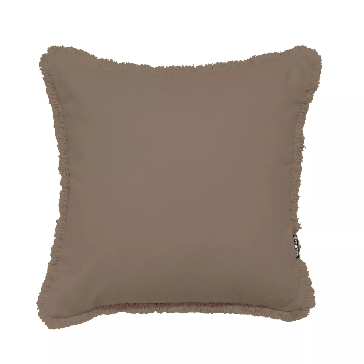 Almohada cuadrada en algodón (45 x 45 cm) Pixel flecos Topo