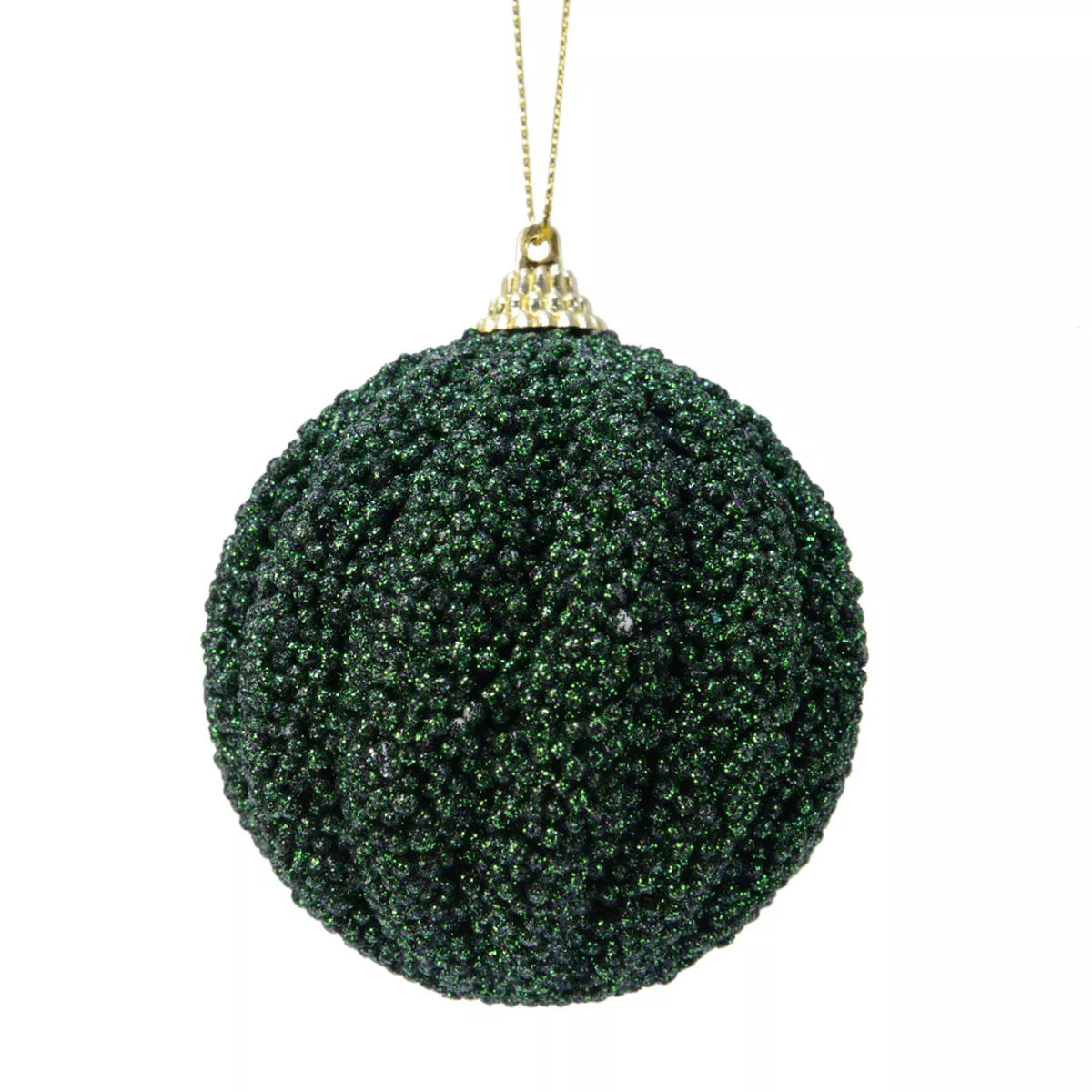 Lote de 12 bolas de Navidad (D80 mm) Frity Verde