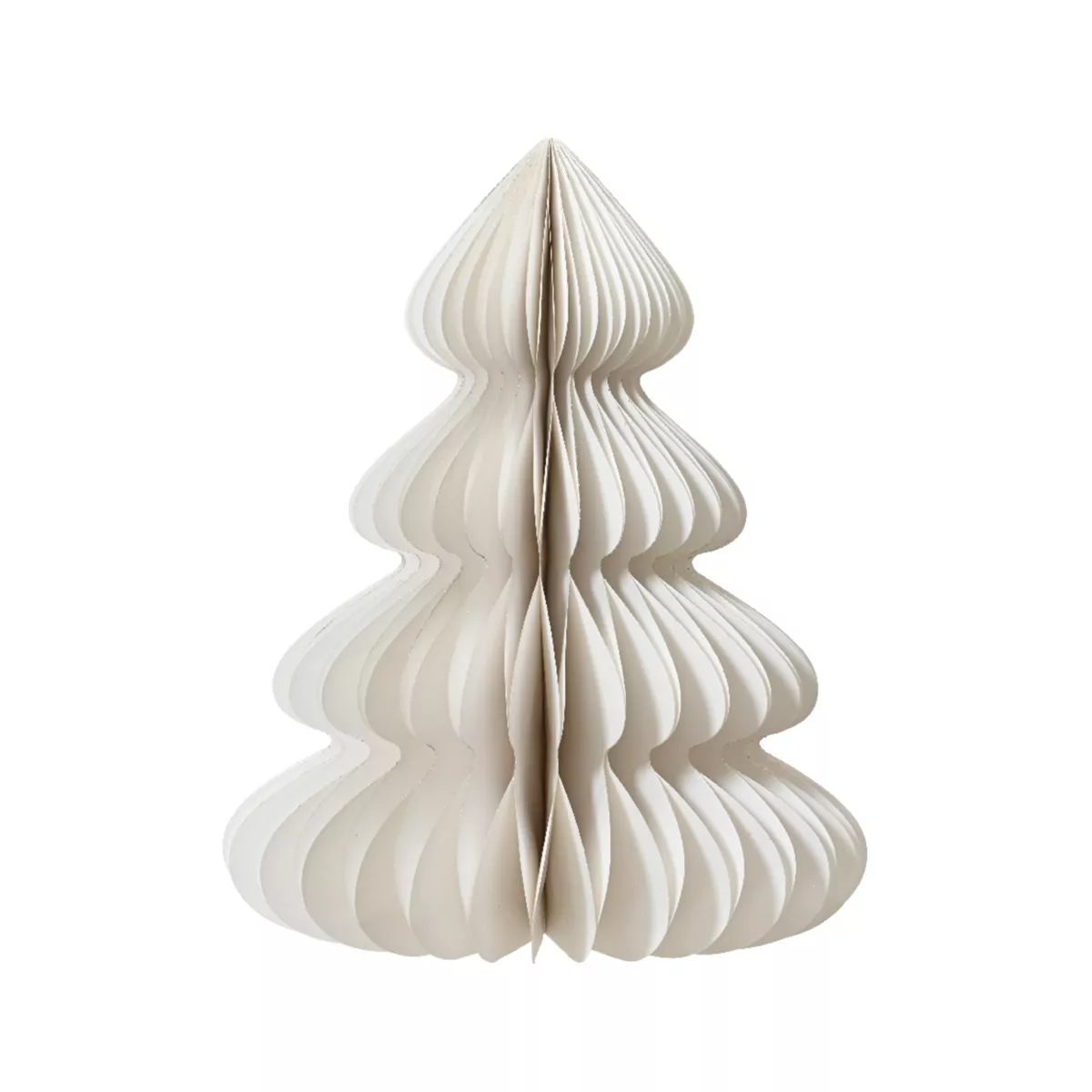 1 Sapin papier dia48.00-H60.00cm blanc