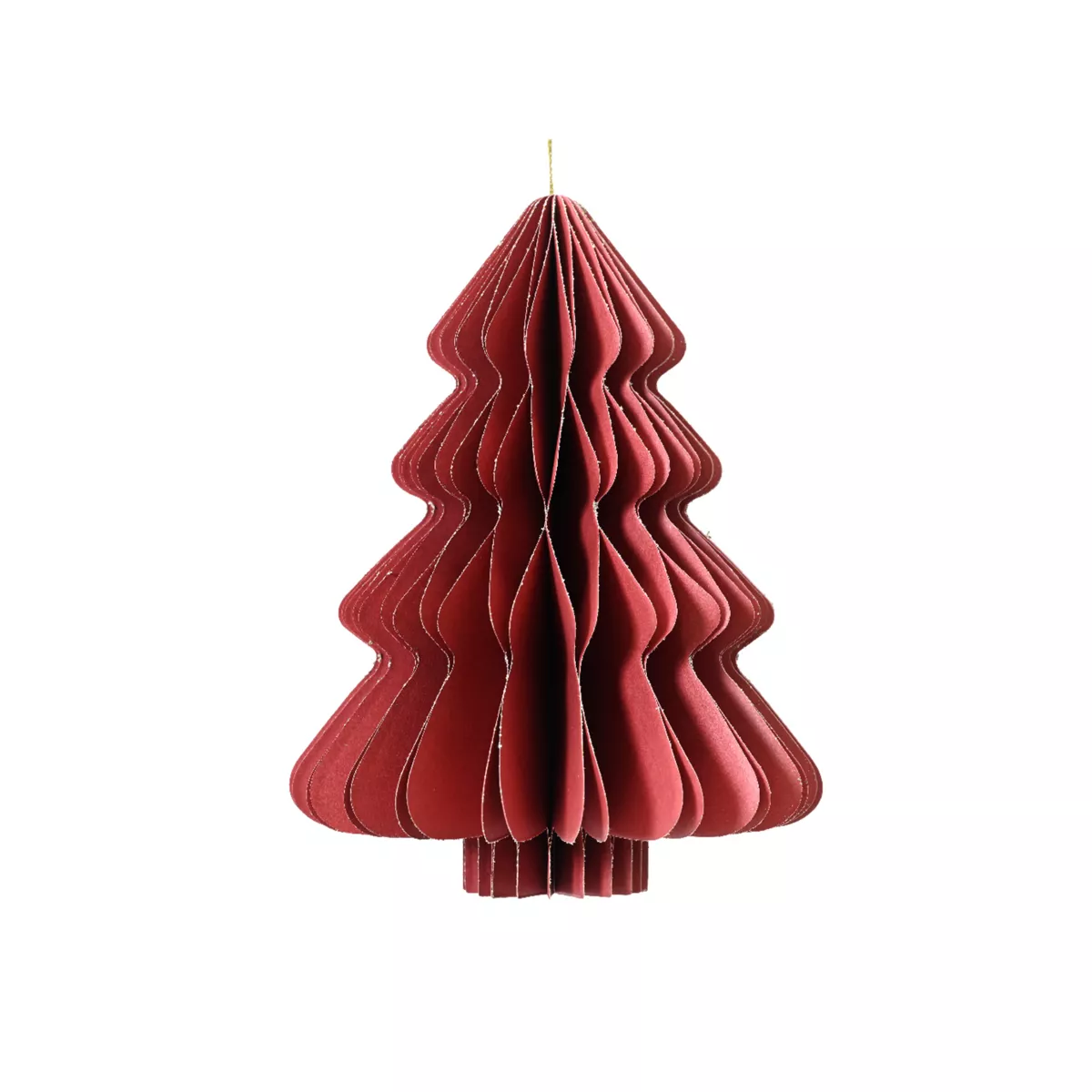 1 Sapin papier fermeture magnetique dia11.25-H15.00cm rouge