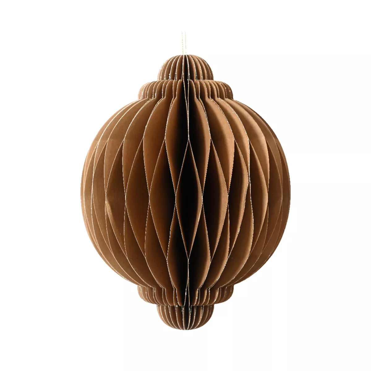 Cipolla di carta da appendere (H40 cm) Chiusura Magnetica Marrone