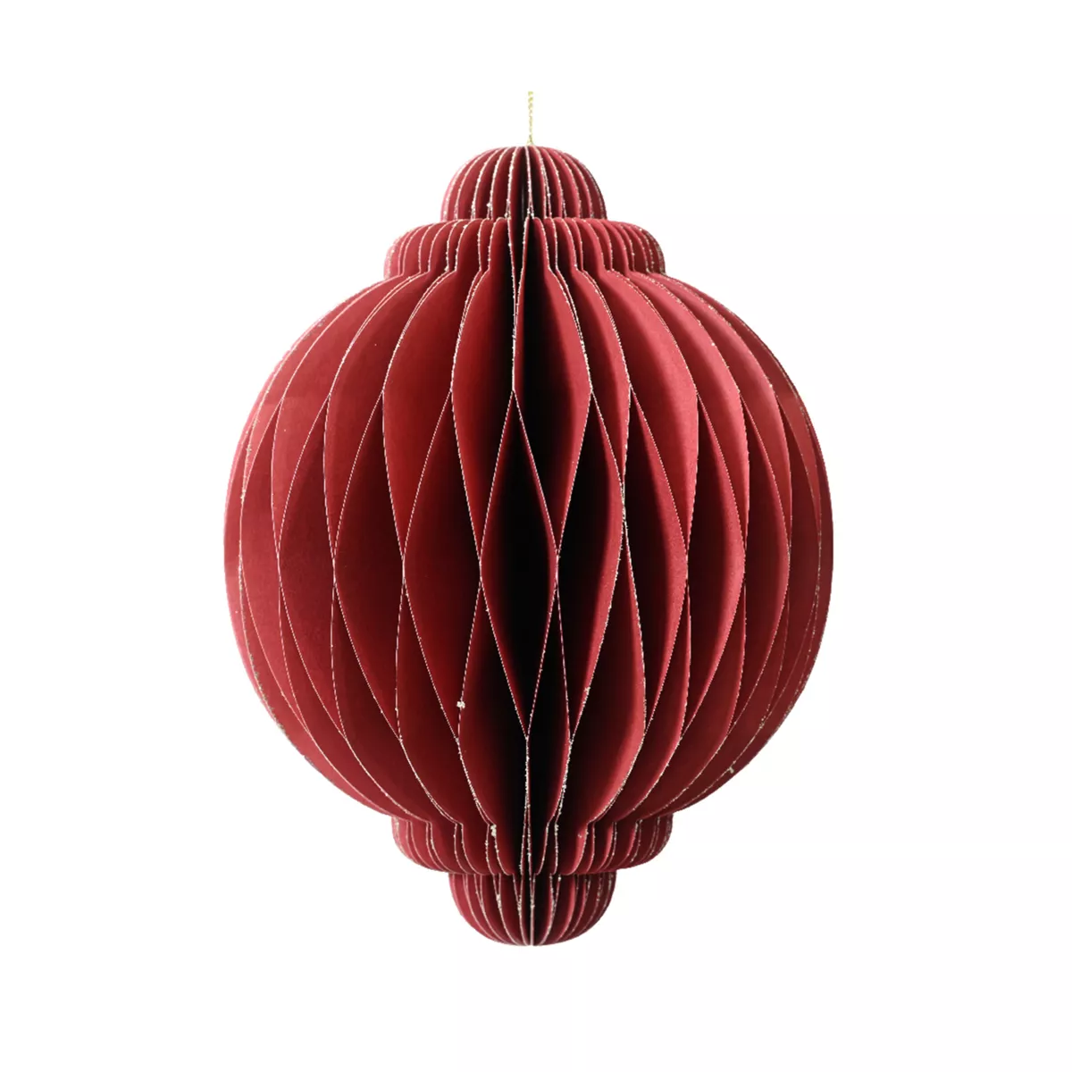 Cipolla di carta da appendere (H40 cm) Chiusura Magnetica Rossa