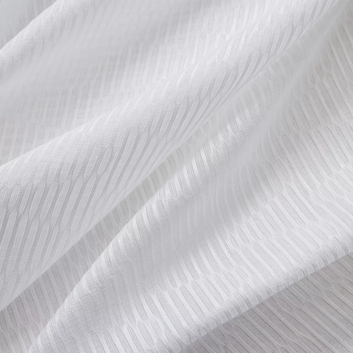Tenda trasparente con occhielli  (140 x 240 cm) Maël Bianco