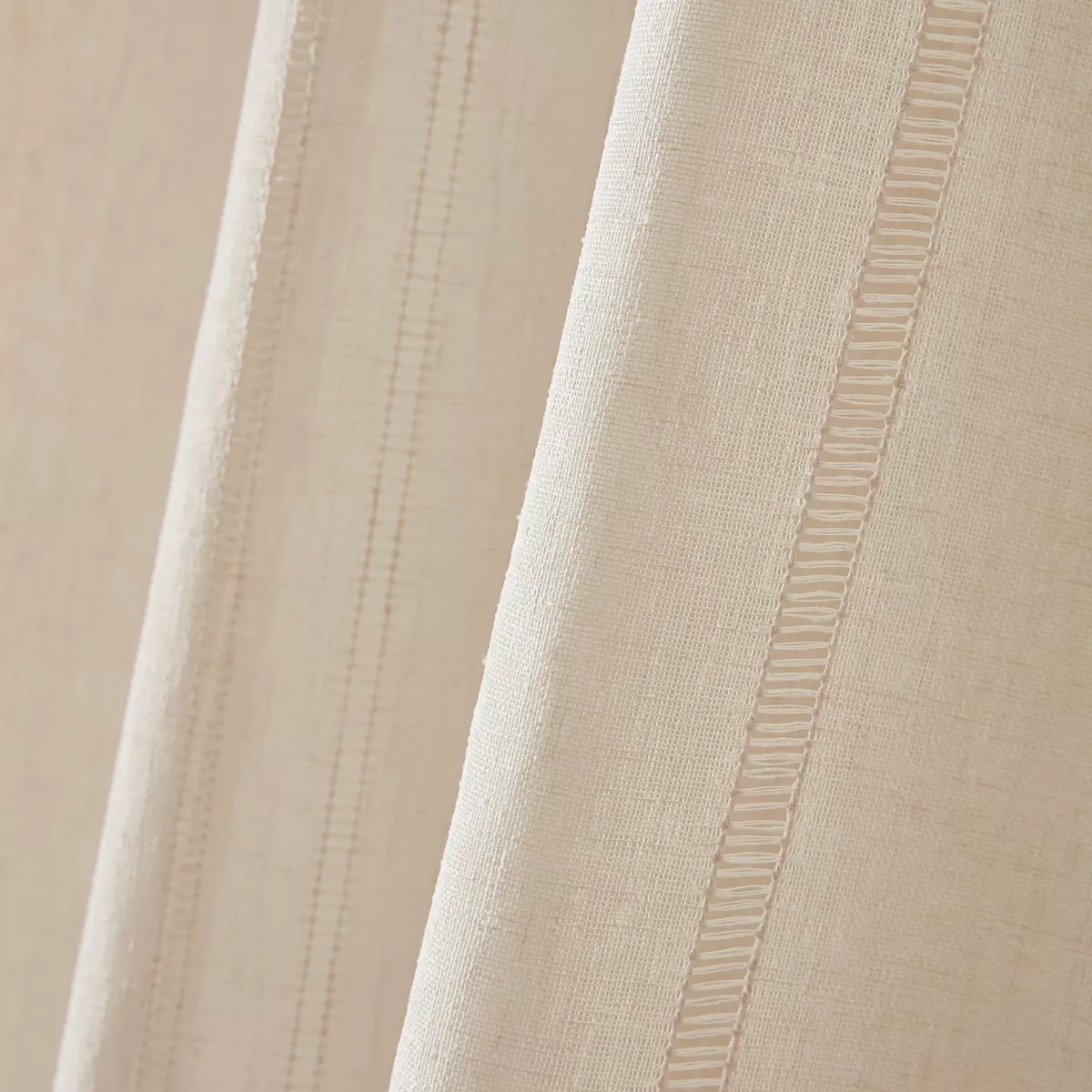 Tenda trasparente con occhielli (180 x 240 cm) Leontina Beige
