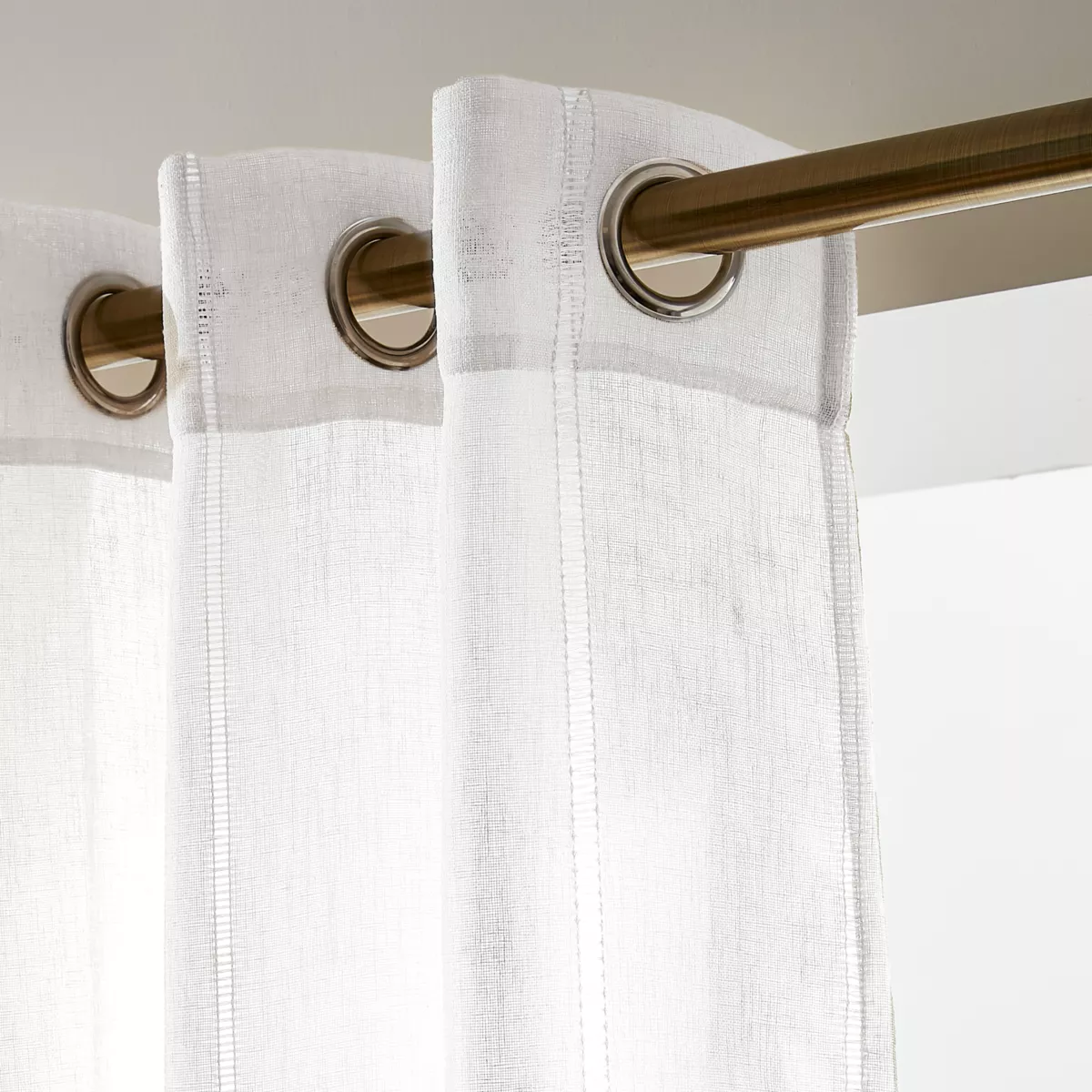 Voilage œillets (140 x 280 cm) Léontine Blanc
