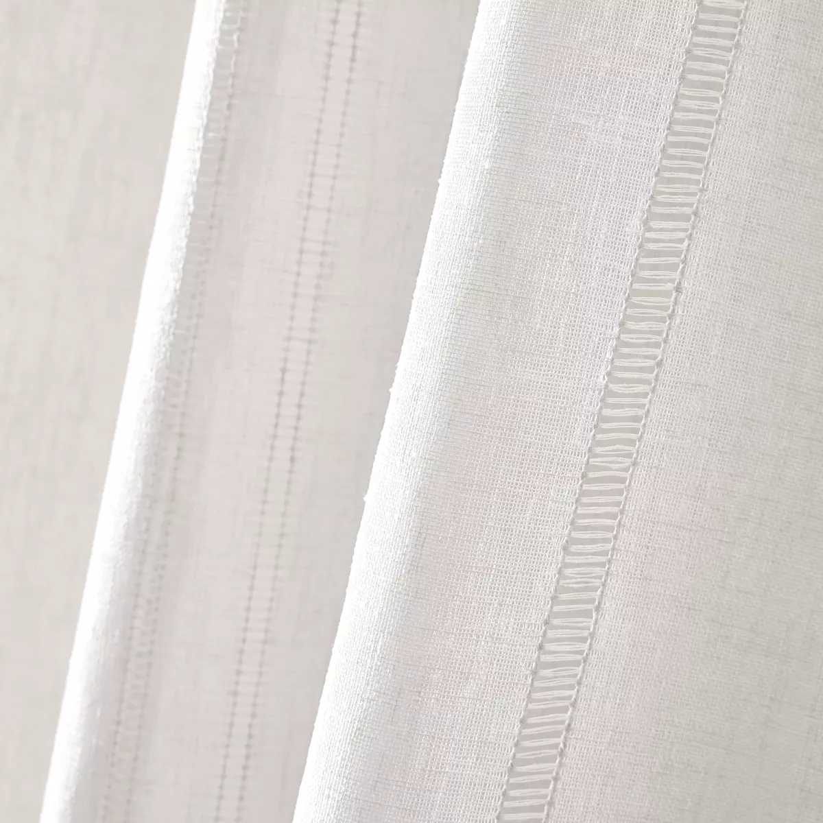 Voilage galon fronceur (140 x 240 cm) Léontine Blanc