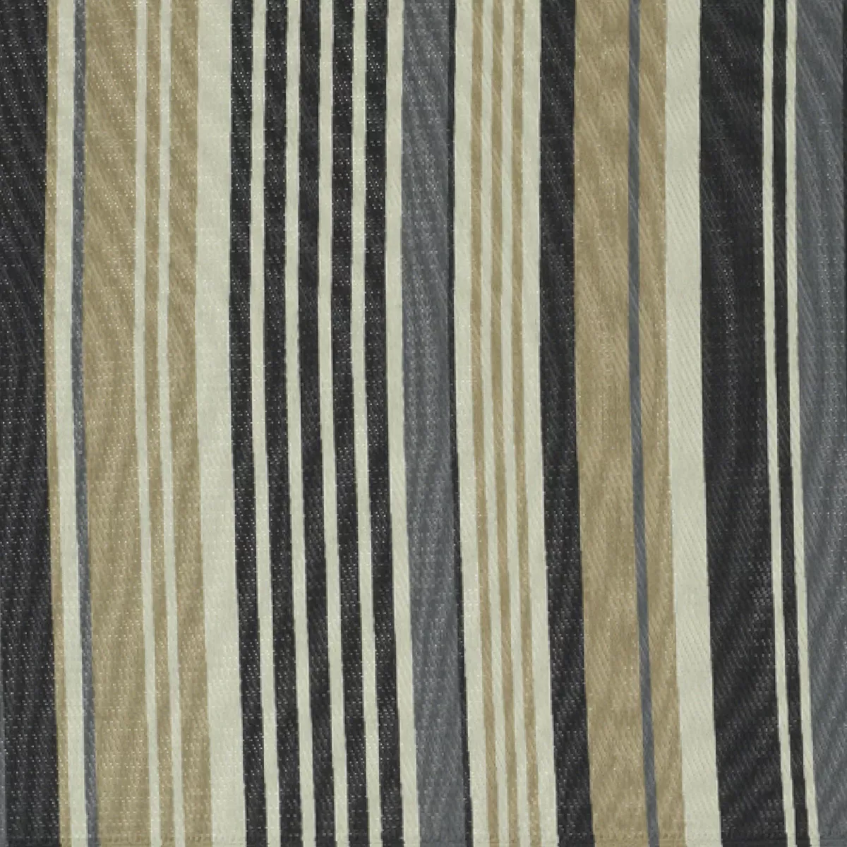 Tapis d'extérieur rectangulaire (180 x 120 cm) rayures Madrid - Gris