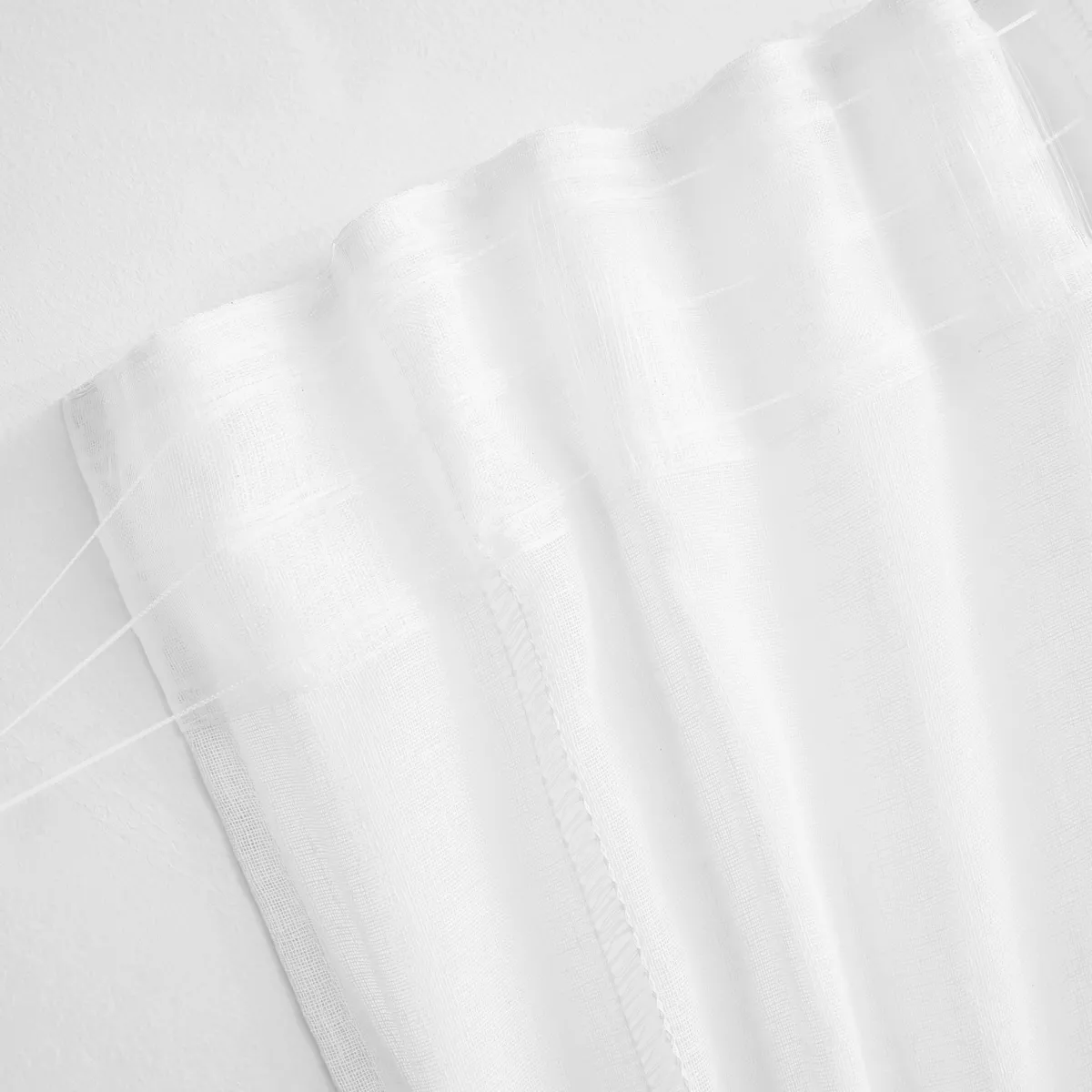 Vitrage met roede schuifzoom (280 x 240 cm) Léontine Wit