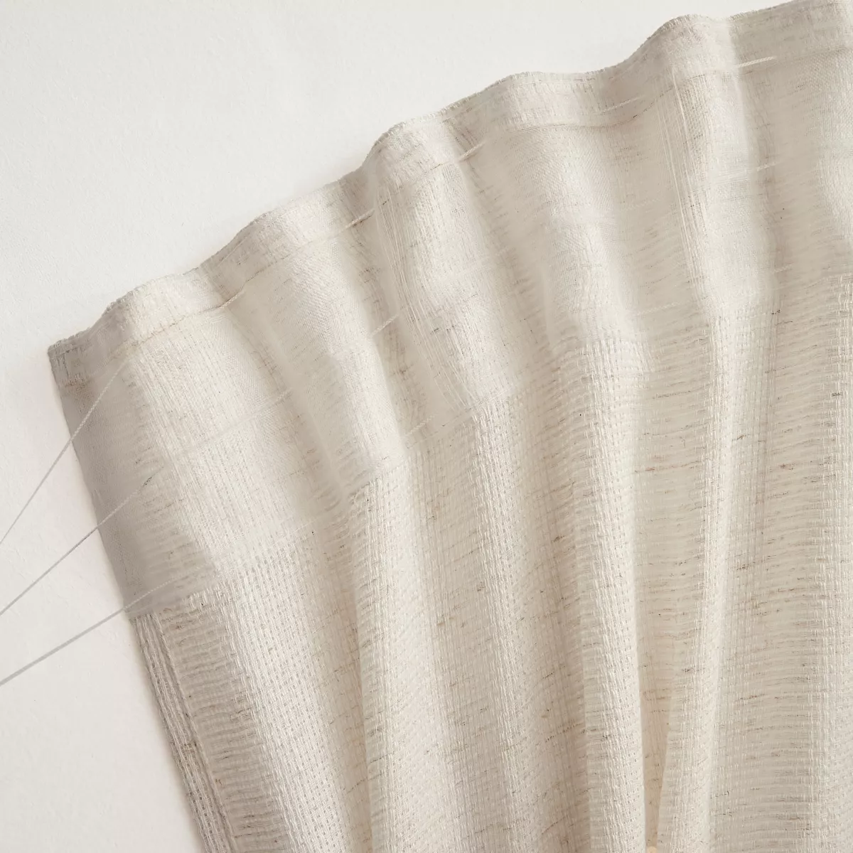 Gardine Leinen-Optik Stangendurchzug (140 x 240 cm) Luca Beige