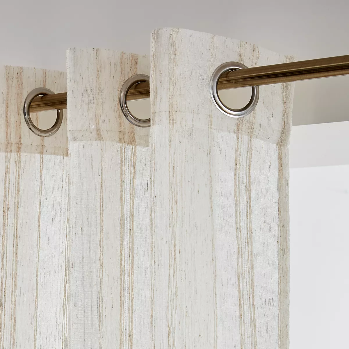 Voilage œillets (280 x 240 cm) Théo Beige