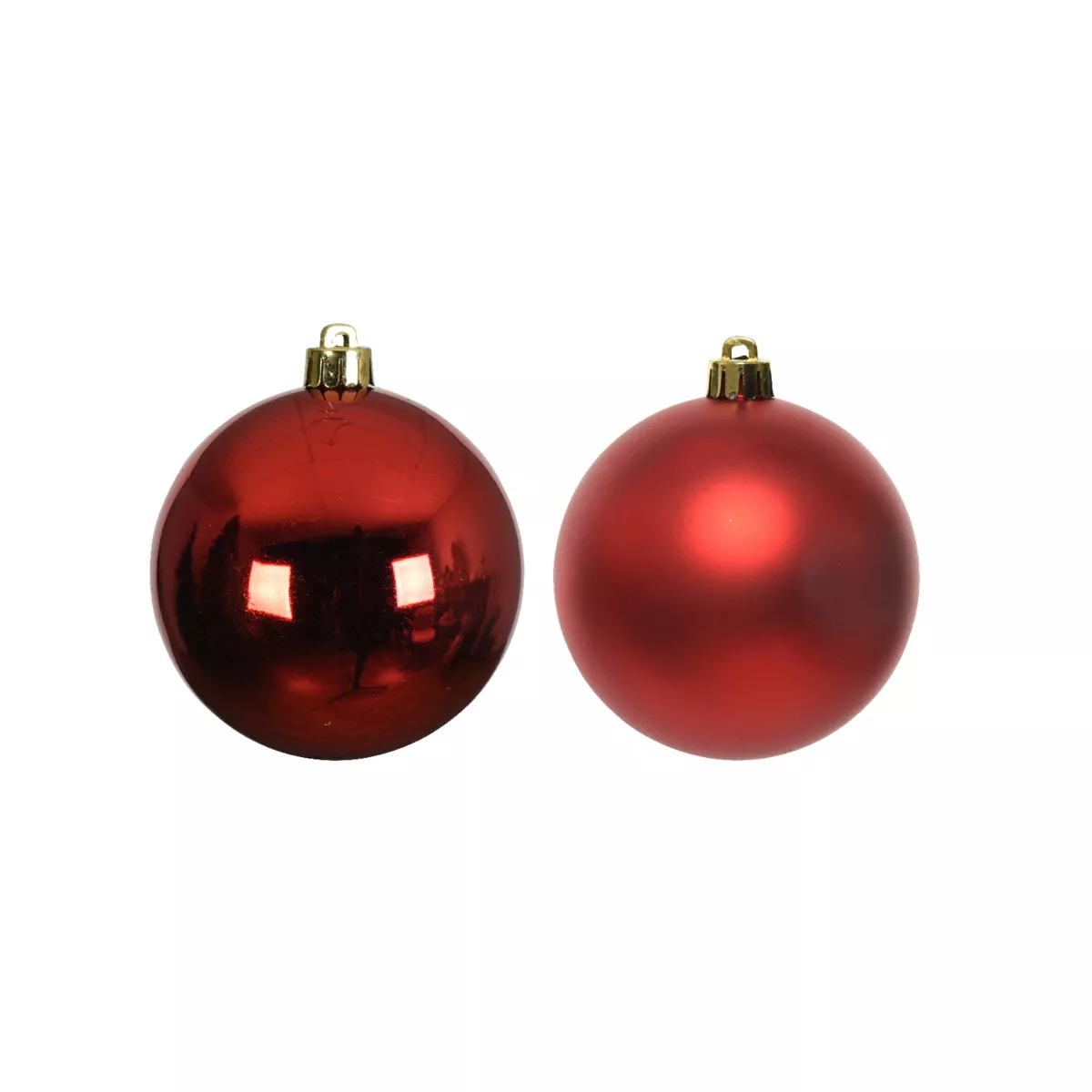 Lot de 12 boules de Noël (D60 mm) Alpine Rouge