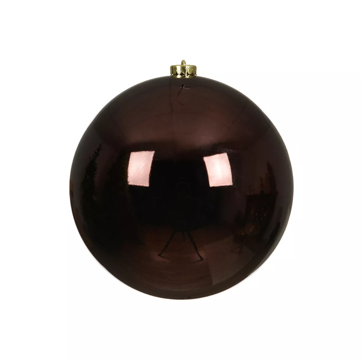 Weihnachtskugel (D140 mm) Alpine Trüffelschwarz