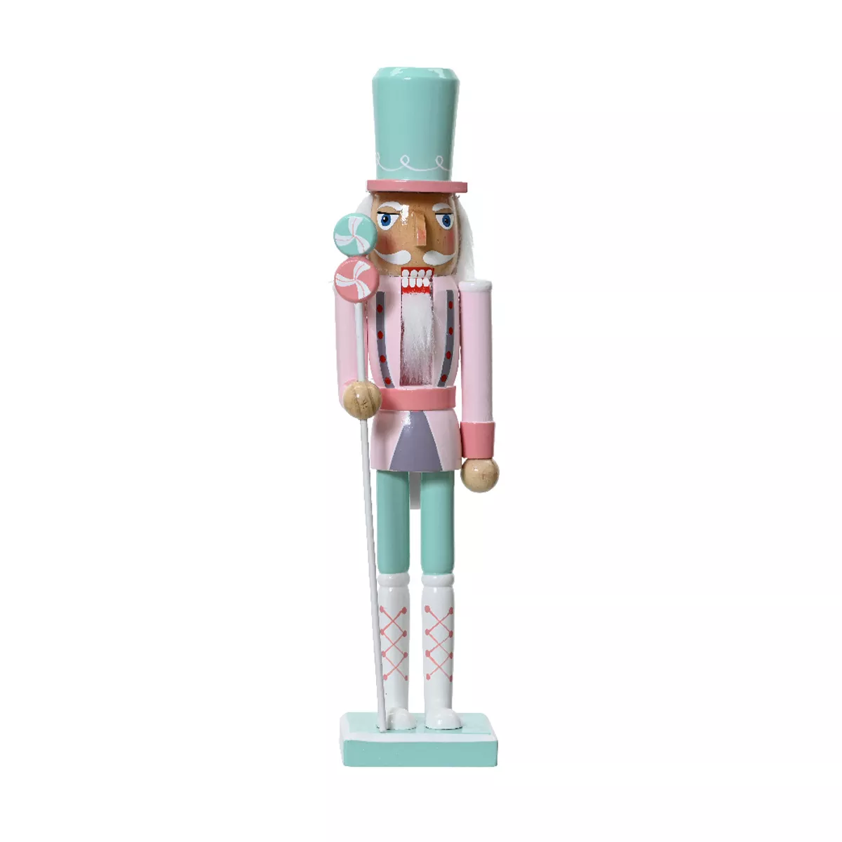 Nussknacker aus Holz (H38 cm) Henri en Fantaisie Rosa