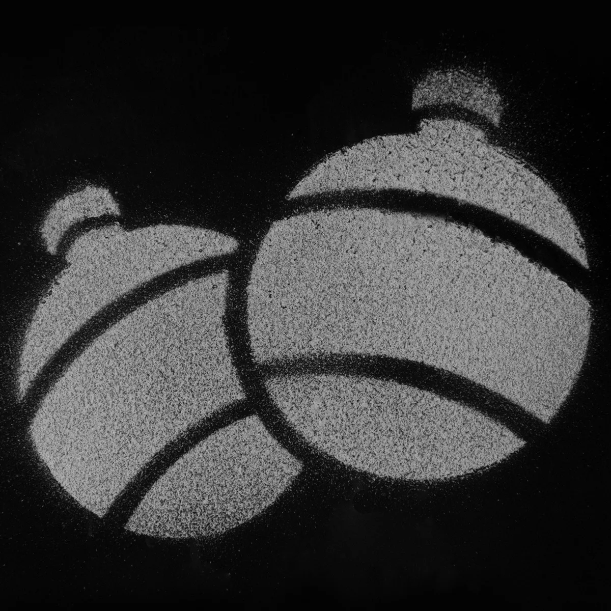 1 Bombe neige dia4.50-H17.80cm blanc