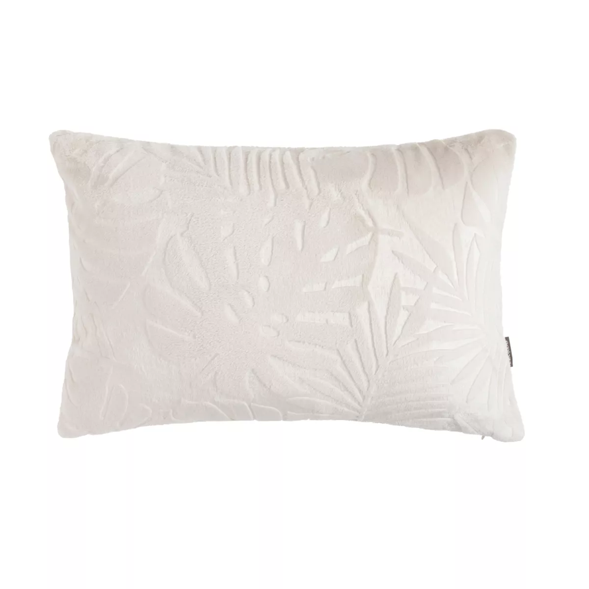 Cojín rectangular en franela (40 x 60 cm) Flora Crudo