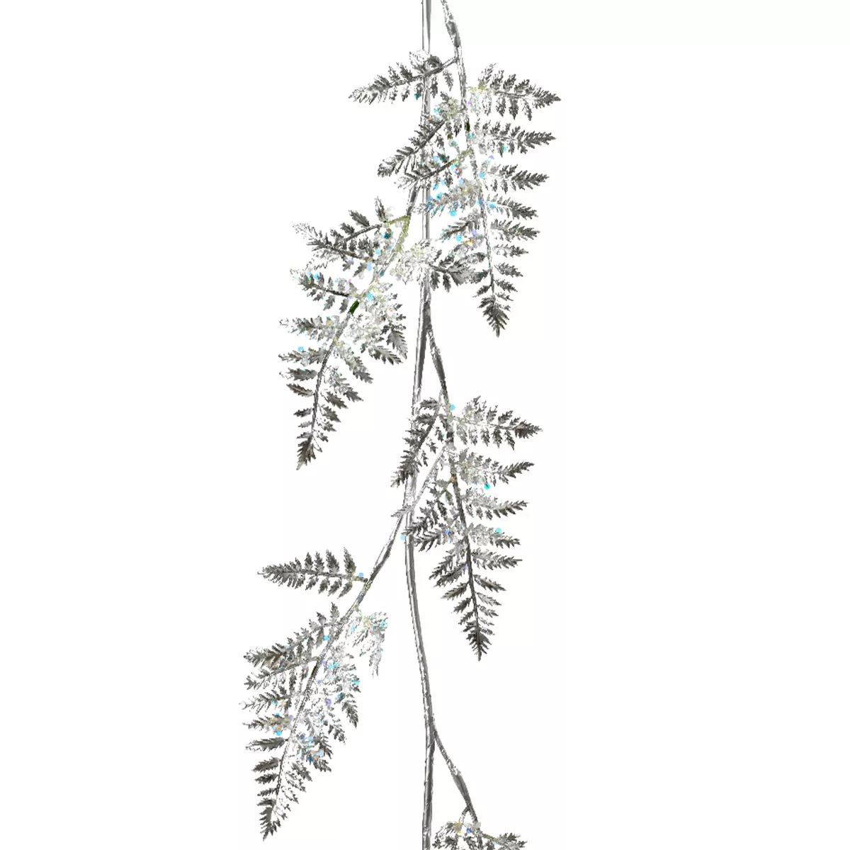 Guirlande de feuille (120 cm) Fougère Royal Argent