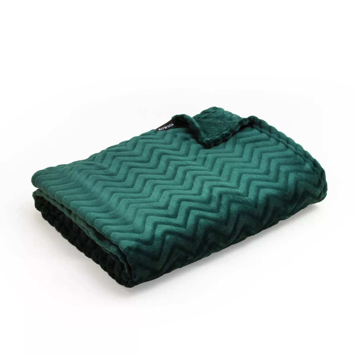 Plaid doux flanelle (125 x 150 cm) Zag Vert