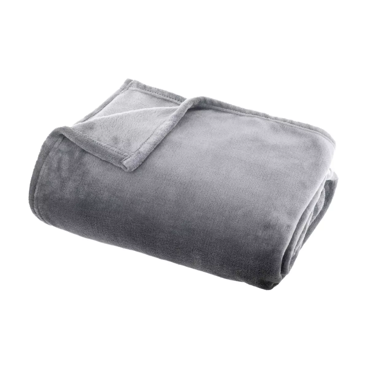 Manta suave en franela (125 x 150 cm) Didou Gris claro