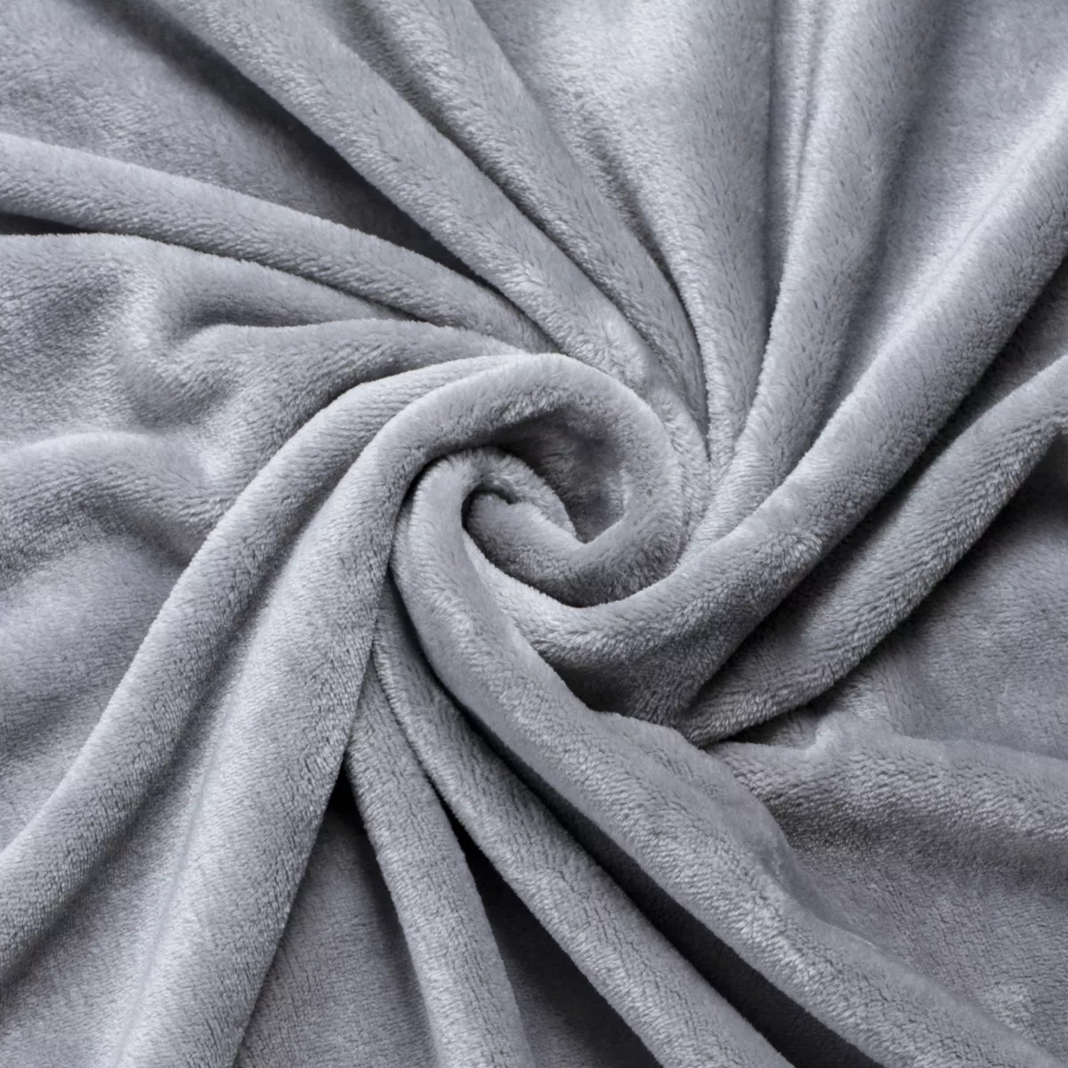 Plaid doux flanelle (130 x 180 cm) Didou Gris clair 