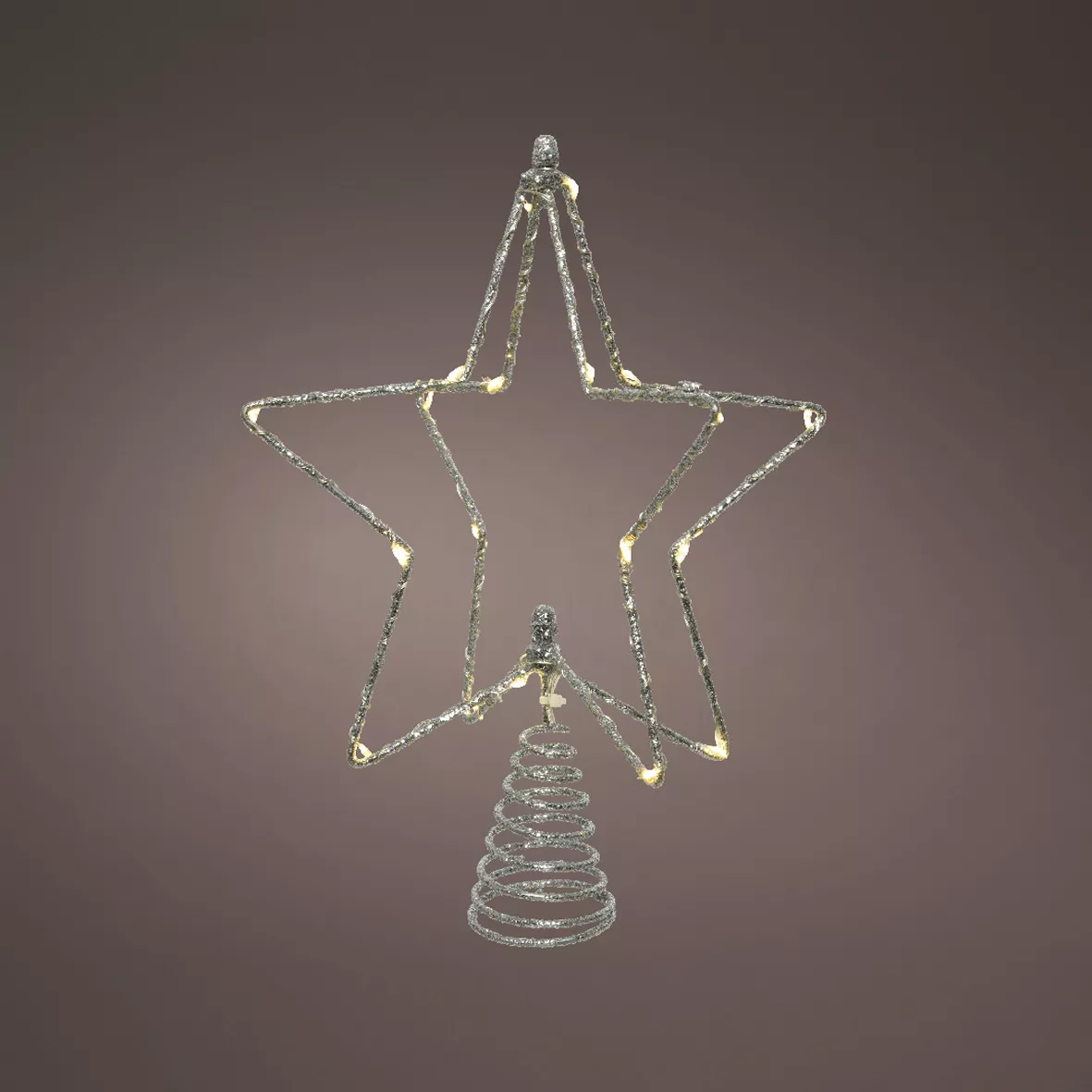 Puntale albero luminoso Etoile panoramique Argento