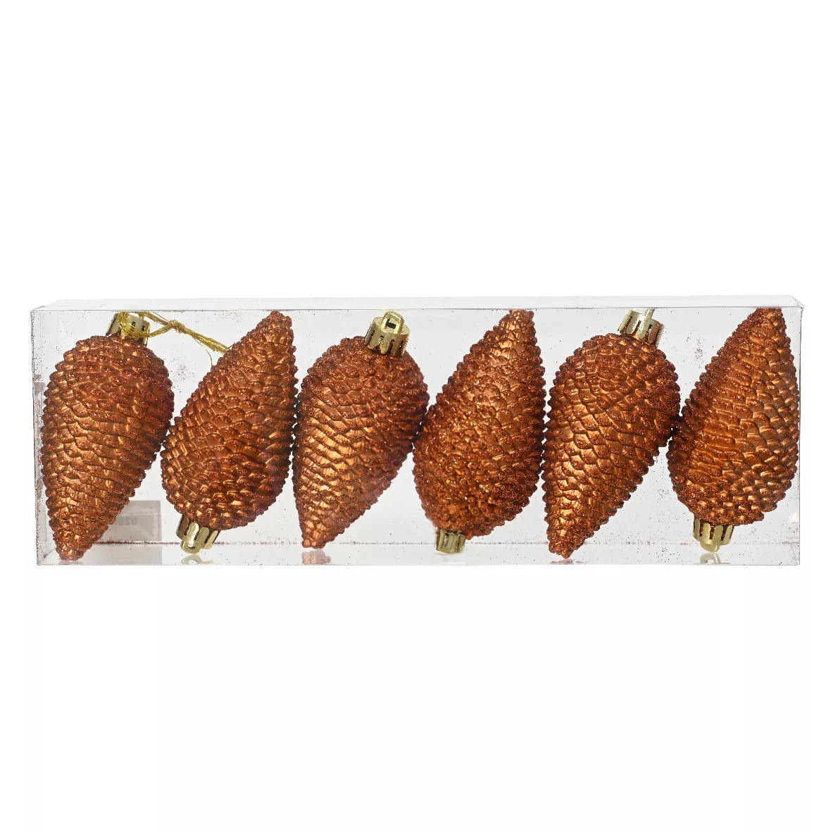 Lot de 6 pommes de pin à suspendre Alpine Citrouille