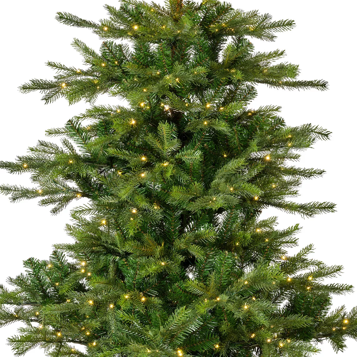 Árbol artificial de Navidad con luces 550 LED H210 cm Glorious Verde abeto