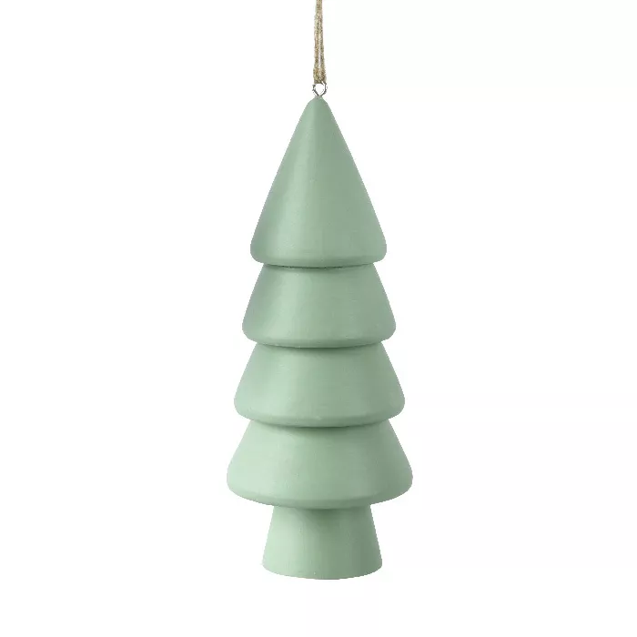 Abete da appendere in legno (H15 cm) Armonia Menta bianca