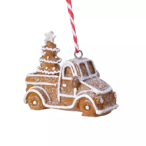 Camioneta de Navidad para colgar (H7 cm) Pan de jengibre gourmet